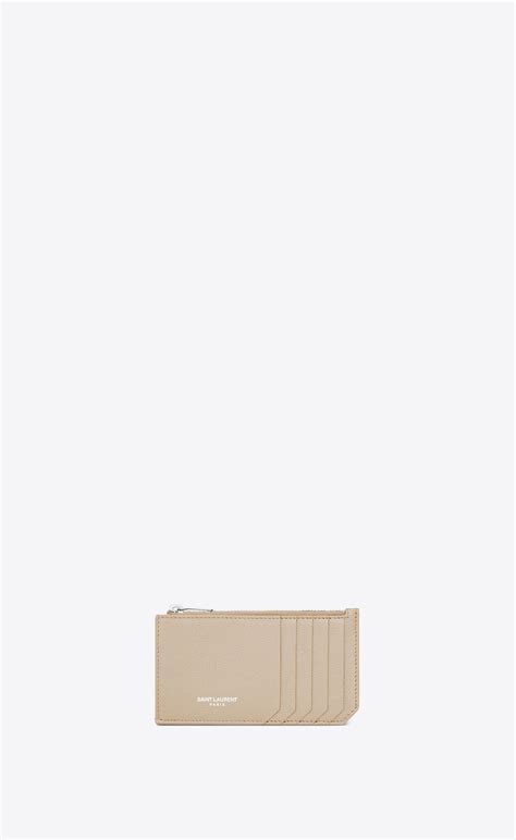 fragment zipped card case in smooth leather ysl|SAINT LAURENT PARIS FRAGMENTS zip card case in smooth .